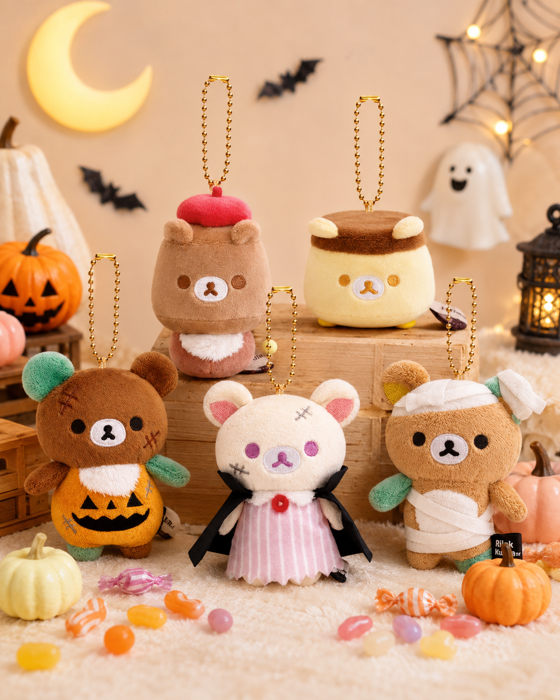Spooky Bears Halloween Pendants