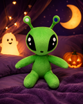 Zorp the Alien Plush – Green Extraterrestrial Stuffed Toy (13.8 in)