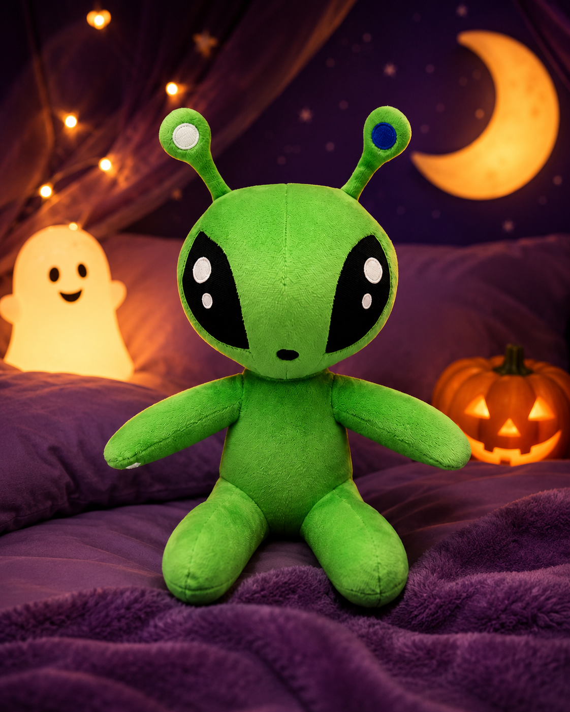 Zorp the Alien Plush – Green Extraterrestrial Stuffed Toy (13.8 in)