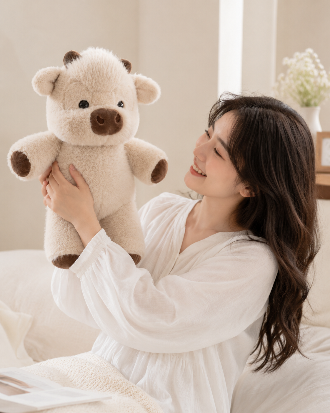 Mooey – Fluffy Highland Cow Plush