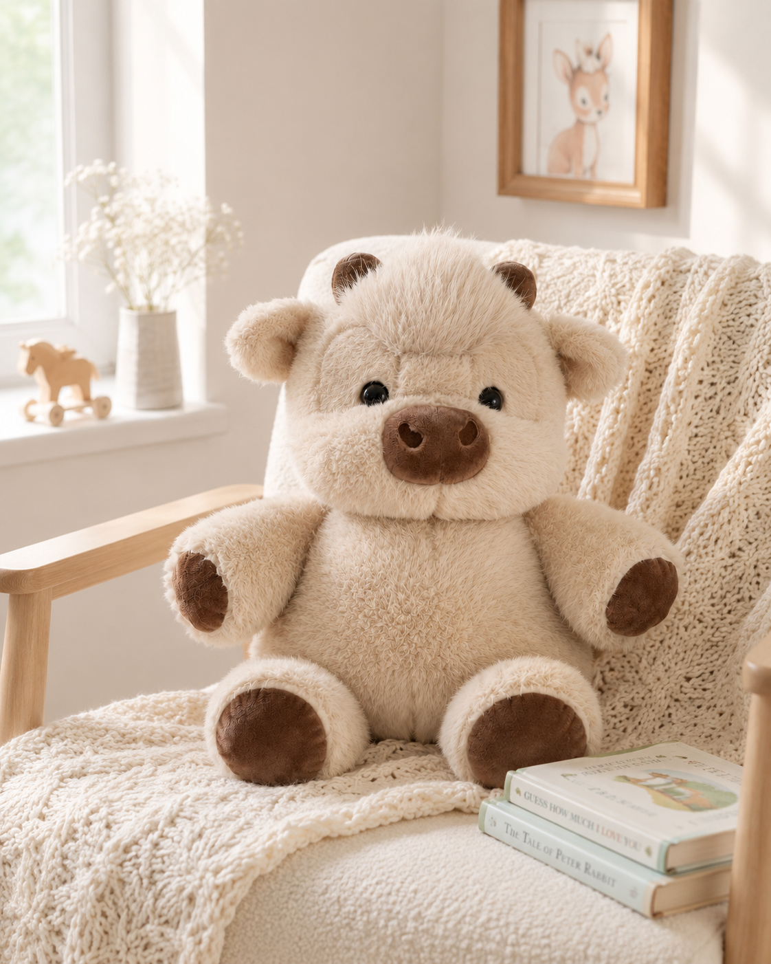 Mooey – Fluffy Highland Cow Plush
