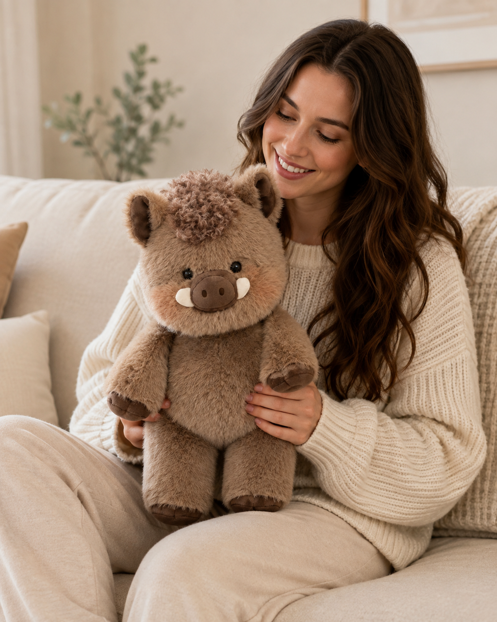 Tusk – Fluffy Wild Boar Plush