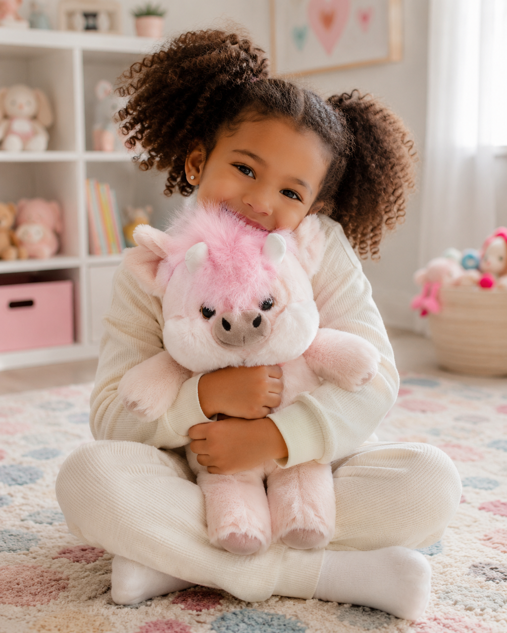 Luna – Fluffy Pink Unicorn Plush
