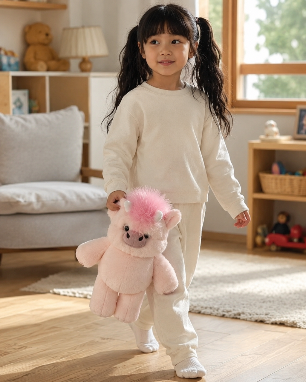 Luna – Fluffy Pink Unicorn Plush