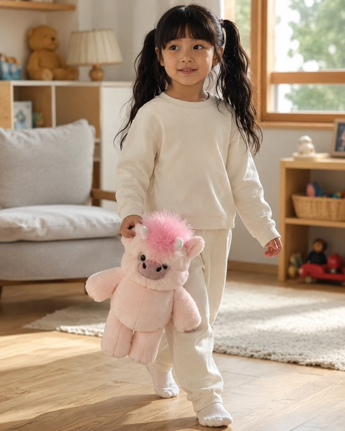 Luna – Fluffy Pink Unicorn Plush