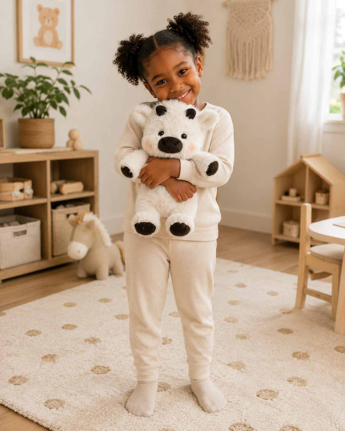Oreo – Fluffy White Bull Plush