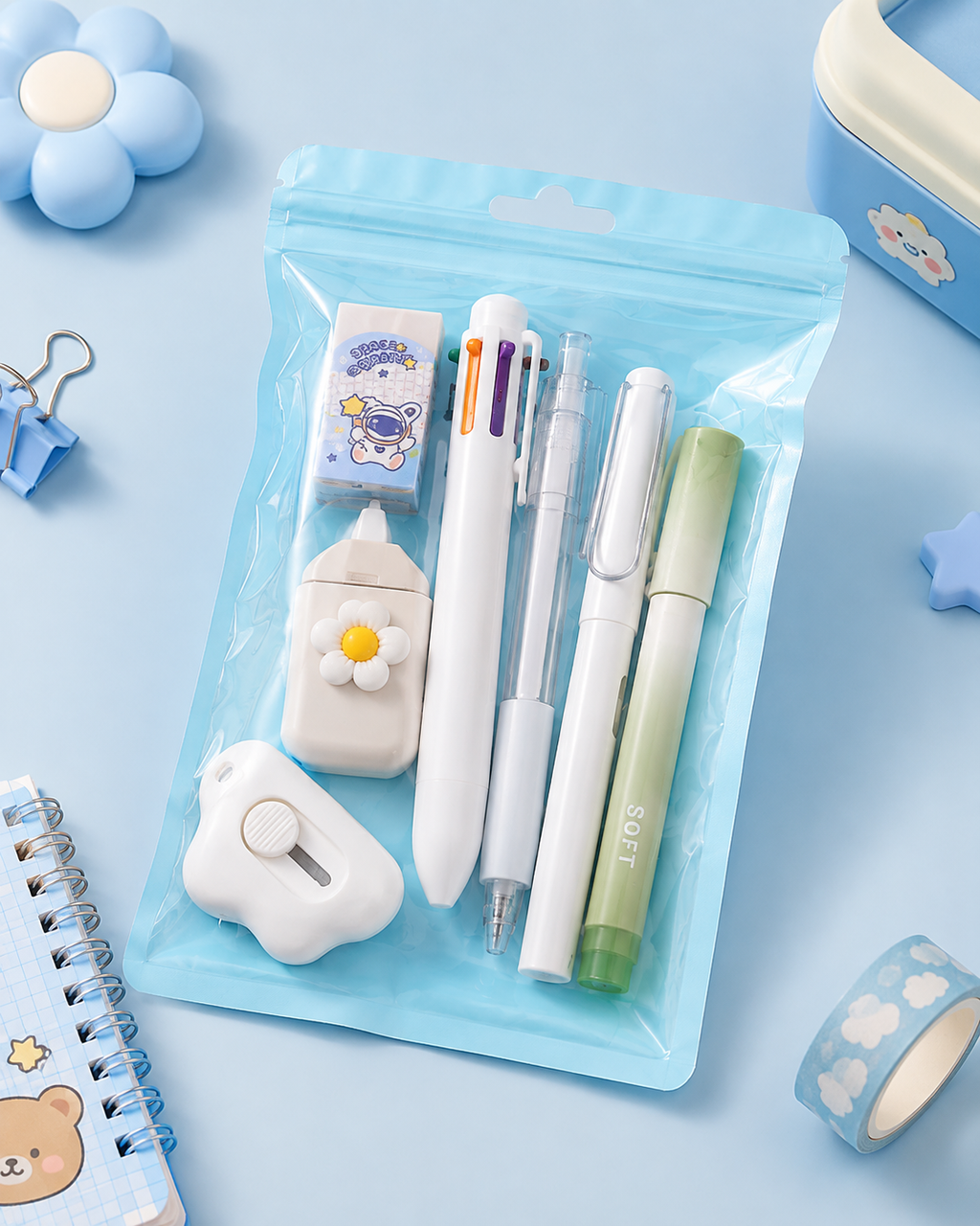 Pastel Stationery Set – 7-Piece Back-to-School Kit