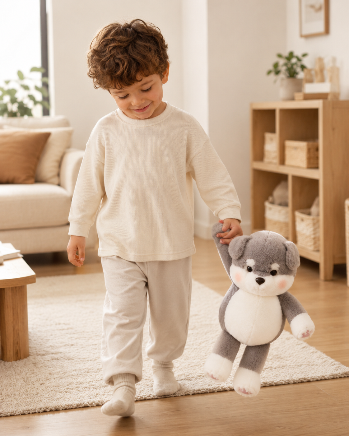 Ash – Fluffy Grey Husky Plush