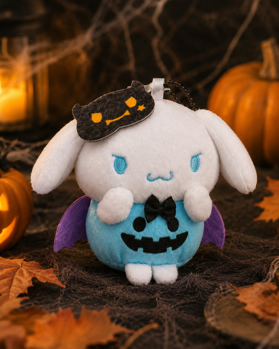 Sanrio Halloween Plush Keychain – Kawaii Pumpkin Costume