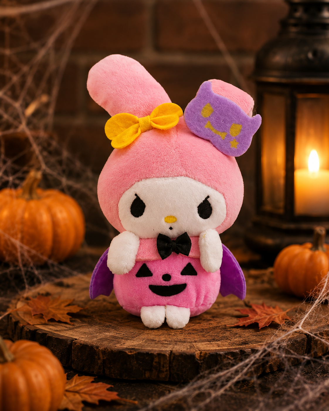 Sanrio Halloween Plush Keychain – Kawaii Pumpkin Costume