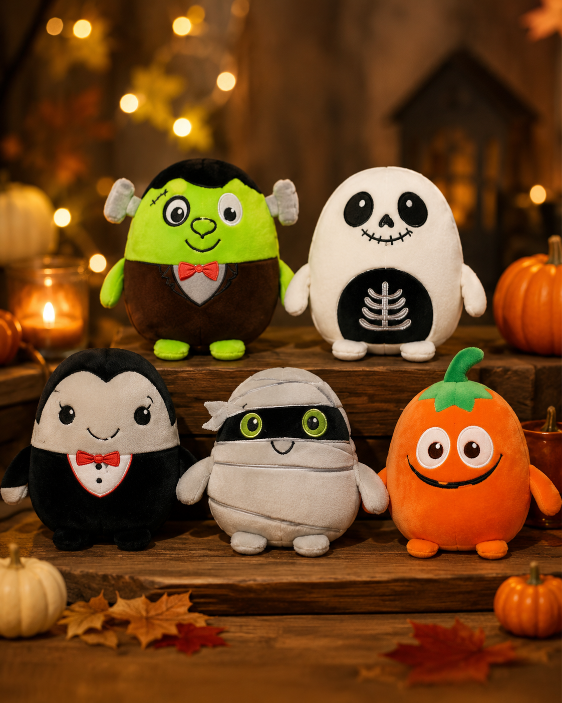Spooky Squad Plush – Halloween Character Toy (7.9 in)