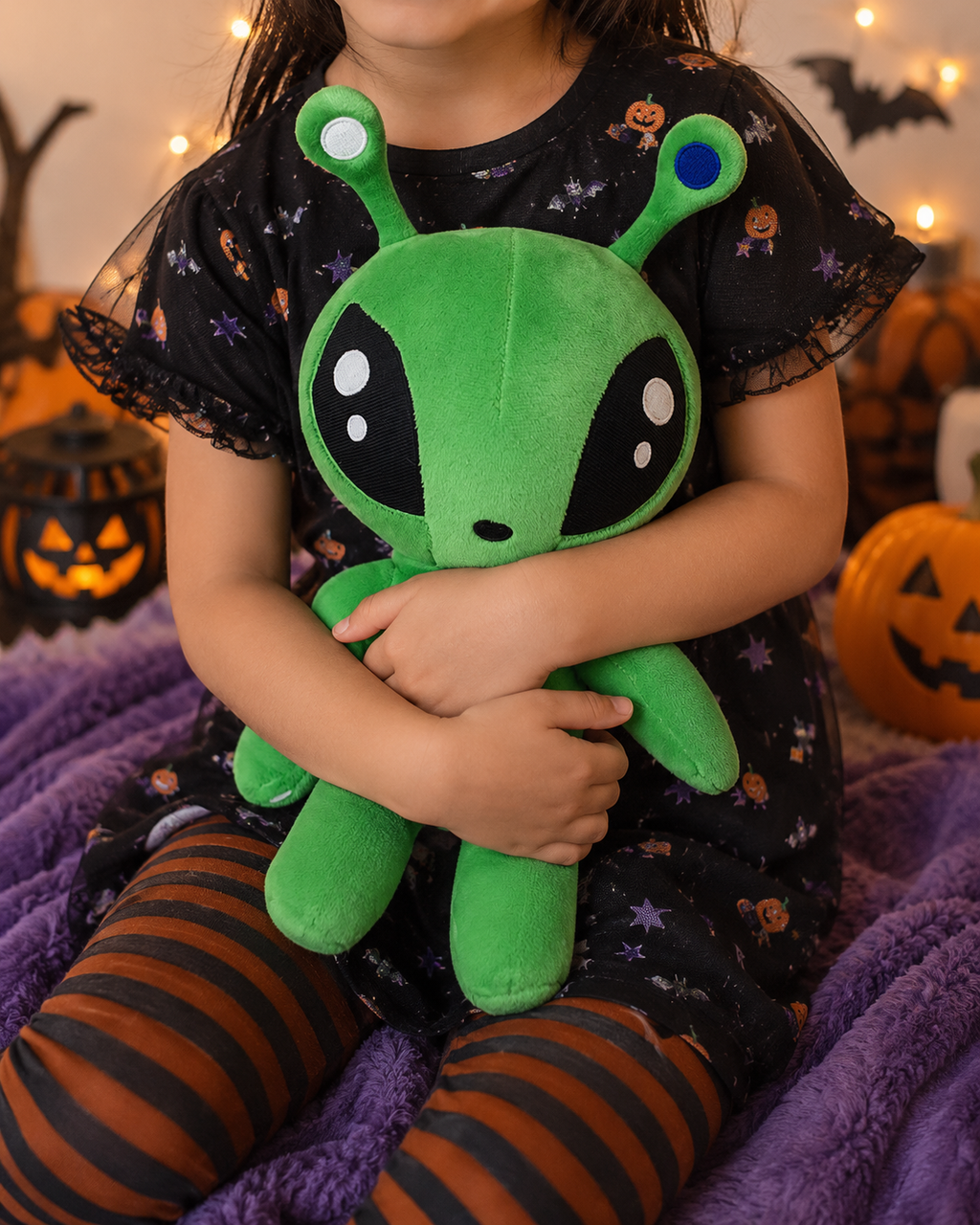 Zorp the Alien Plush – Green Extraterrestrial Stuffed Toy (13.8 in)