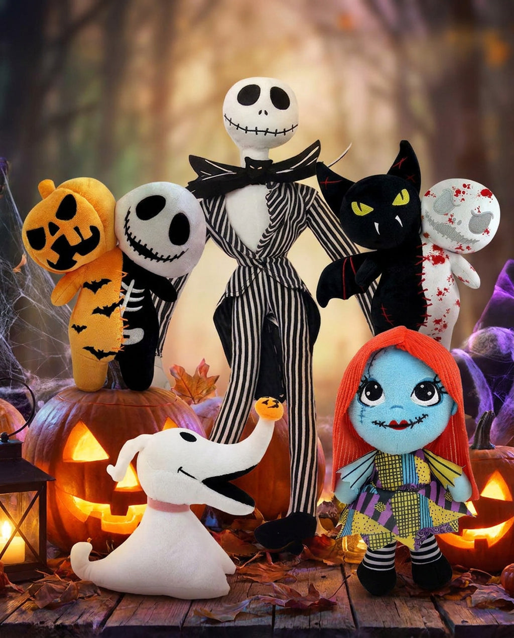 Nightmare Before Christmas Plush – Jack, Sally & Zero Collection